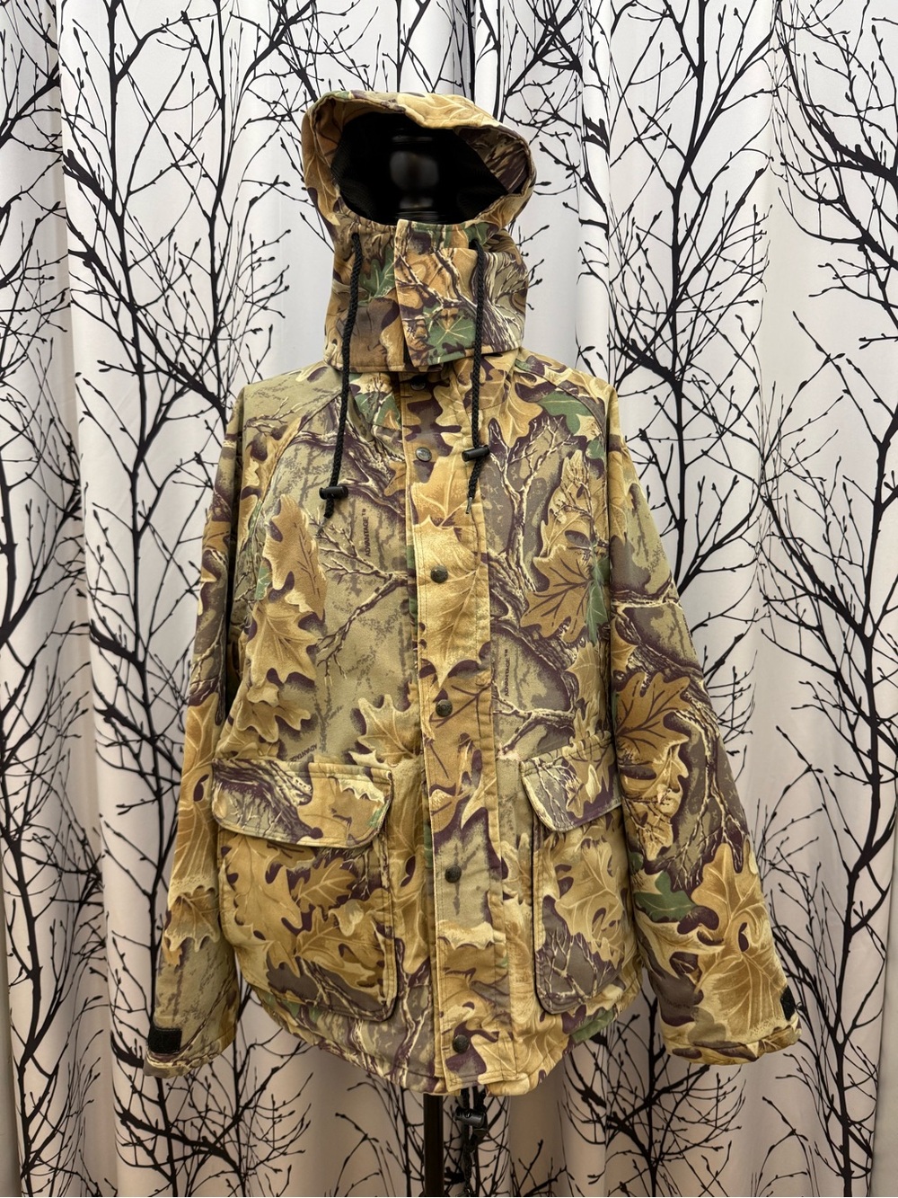 VINTAGE 10X GORETEX ADVANTAGE CAMO HUNTING JACKET MENS LARGE USA